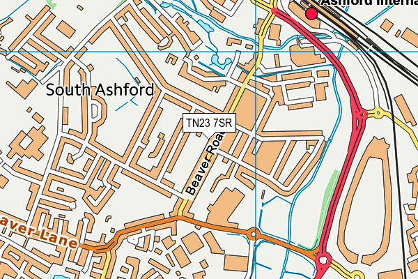 TN23 7SR map - OS VectorMap District (Ordnance Survey) TN23 7SR map - OS VectorMap District (Ordnance Survey)