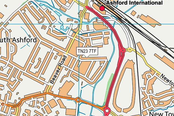 TN23 7TF map - OS VectorMap District (Ordnance Survey) TN23 7TF map - OS VectorMap District (Ordnance Survey)