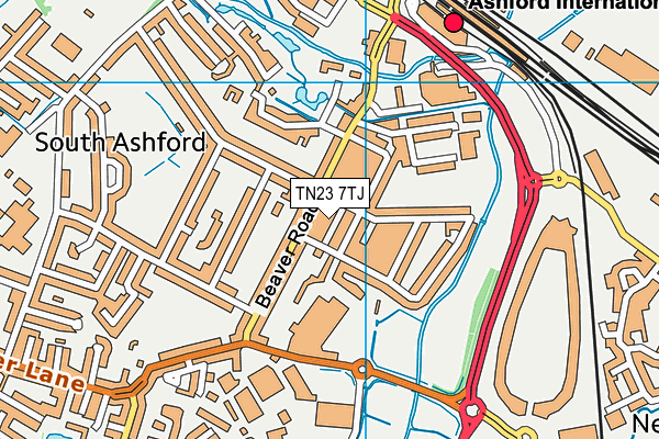 TN23 7TJ map - OS VectorMap District (Ordnance Survey) TN23 7TJ map - OS VectorMap District (Ordnance Survey)