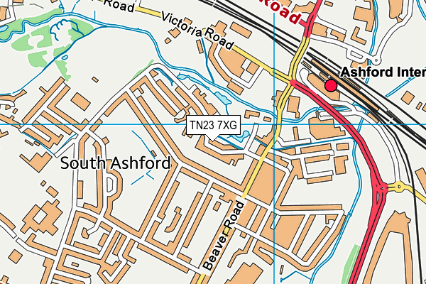 TN23 7XG map - OS VectorMap District (Ordnance Survey) TN23 7XG map - OS VectorMap District (Ordnance Survey)