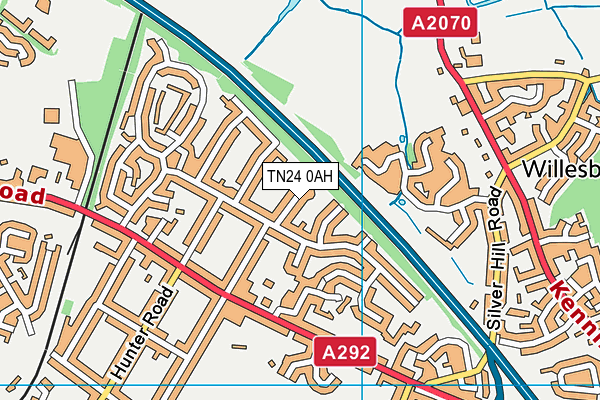 TN24 0AH map - OS VectorMap District (Ordnance Survey) TN24 0AH map - OS VectorMap District (Ordnance Survey)
