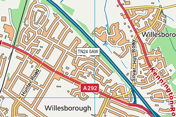 TN24 0AW map - OS VectorMap District (Ordnance Survey) TN24 0AW map - OS VectorMap District (Ordnance Survey)