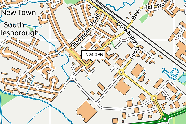 TN24 0BN map - OS VectorMap District (Ordnance Survey) TN24 0BN map - OS VectorMap District (Ordnance Survey)