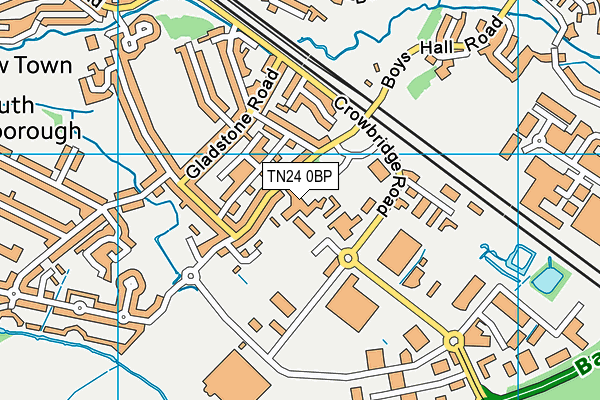 TN24 0BP map - OS VectorMap District (Ordnance Survey) TN24 0BP map - OS VectorMap District (Ordnance Survey)