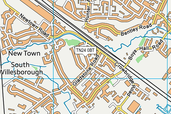 TN24 0BT map - OS VectorMap District (Ordnance Survey) TN24 0BT map - OS VectorMap District (Ordnance Survey)