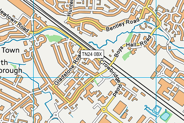 TN24 0BX map - OS VectorMap District (Ordnance Survey) TN24 0BX map - OS VectorMap District (Ordnance Survey)