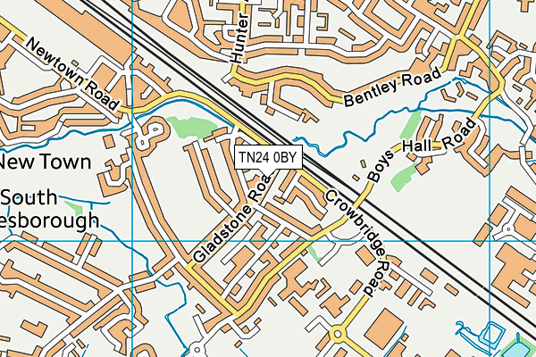 TN24 0BY map - OS VectorMap District (Ordnance Survey) TN24 0BY map - OS VectorMap District (Ordnance Survey)
