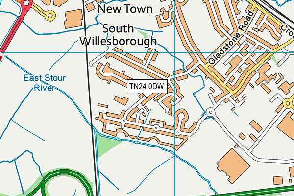 TN24 0DW map - OS VectorMap District (Ordnance Survey) TN24 0DW map - OS VectorMap District (Ordnance Survey)