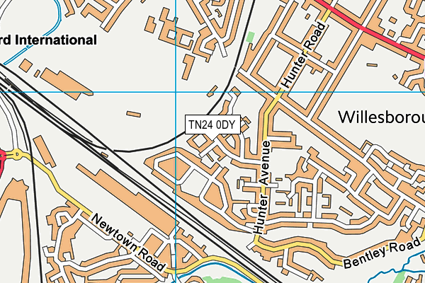 TN24 0DY map - OS VectorMap District (Ordnance Survey) TN24 0DY map - OS VectorMap District (Ordnance Survey)
