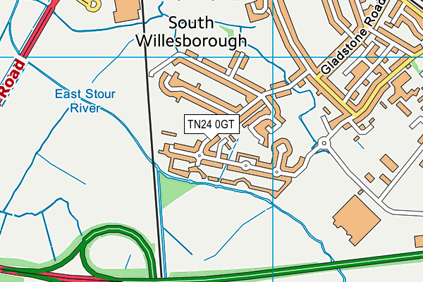 TN24 0GT map - OS VectorMap District (Ordnance Survey) TN24 0GT map - OS VectorMap District (Ordnance Survey)