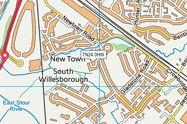 TN24 0HW map - OS VectorMap District (Ordnance Survey) TN24 0HW map - OS VectorMap District (Ordnance Survey)
