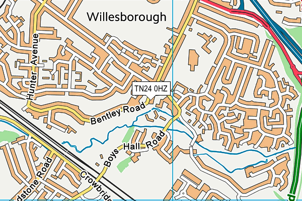 TN24 0HZ map - OS VectorMap District (Ordnance Survey) TN24 0HZ map - OS VectorMap District (Ordnance Survey)