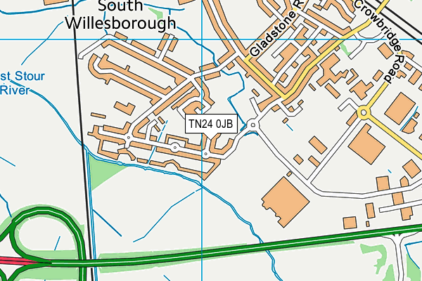 TN24 0JB map - OS VectorMap District (Ordnance Survey) TN24 0JB map - OS VectorMap District (Ordnance Survey)