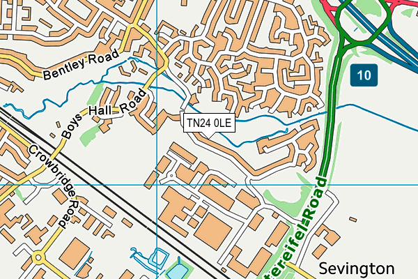 TN24 0LE map - OS VectorMap District (Ordnance Survey) TN24 0LE map - OS VectorMap District (Ordnance Survey)