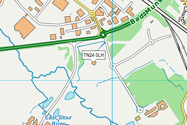 TN24 0LH map - OS VectorMap District (Ordnance Survey) TN24 0LH map - OS VectorMap District (Ordnance Survey)