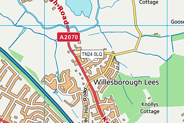 TN24 0LQ map - OS VectorMap District (Ordnance Survey) TN24 0LQ map - OS VectorMap District (Ordnance Survey)