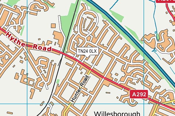 TN24 0LX map - OS VectorMap District (Ordnance Survey) TN24 0LX map - OS VectorMap District (Ordnance Survey)