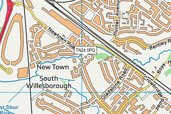TN24 0PQ map - OS VectorMap District (Ordnance Survey) TN24 0PQ map - OS VectorMap District (Ordnance Survey)