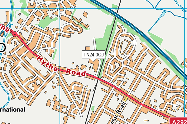 TN24 0QJ map - OS VectorMap District (Ordnance Survey) TN24 0QJ map - OS VectorMap District (Ordnance Survey)