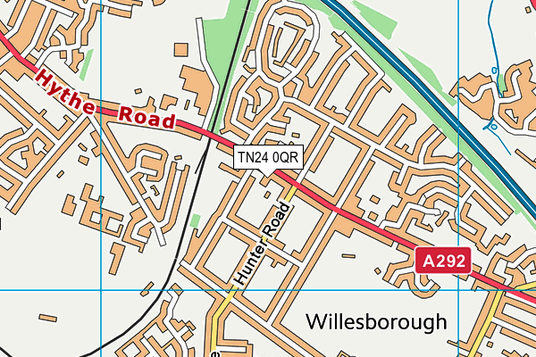 TN24 0QR map - OS VectorMap District (Ordnance Survey) TN24 0QR map - OS VectorMap District (Ordnance Survey)