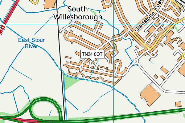 TN24 0QT map - OS VectorMap District (Ordnance Survey) TN24 0QT map - OS VectorMap District (Ordnance Survey)