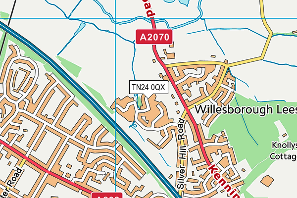 TN24 0QX map - OS VectorMap District (Ordnance Survey) TN24 0QX map - OS VectorMap District (Ordnance Survey)