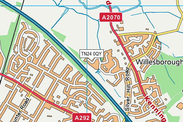 TN24 0QY map - OS VectorMap District (Ordnance Survey) TN24 0QY map - OS VectorMap District (Ordnance Survey)