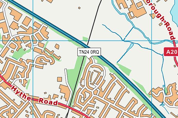 TN24 0RQ map - OS VectorMap District (Ordnance Survey) TN24 0RQ map - OS VectorMap District (Ordnance Survey)