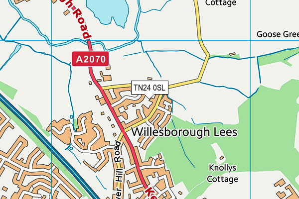 TN24 0SL map - OS VectorMap District (Ordnance Survey) TN24 0SL map - OS VectorMap District (Ordnance Survey)