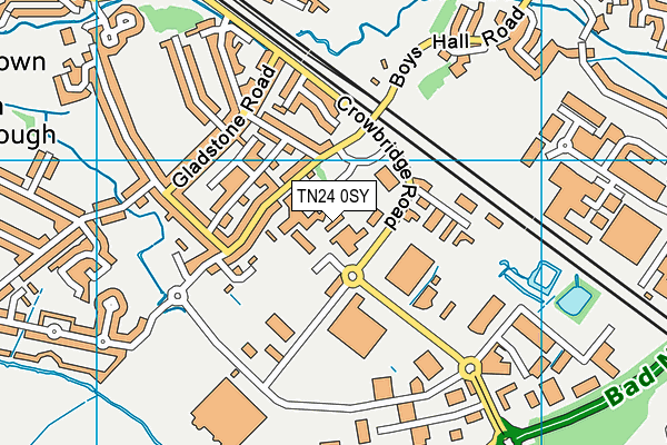 TN24 0SY map - OS VectorMap District (Ordnance Survey) TN24 0SY map - OS VectorMap District (Ordnance Survey)