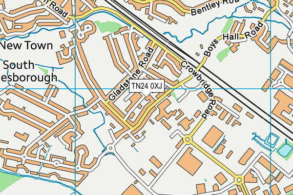 TN24 0XJ map - OS VectorMap District (Ordnance Survey) TN24 0XJ map - OS VectorMap District (Ordnance Survey)