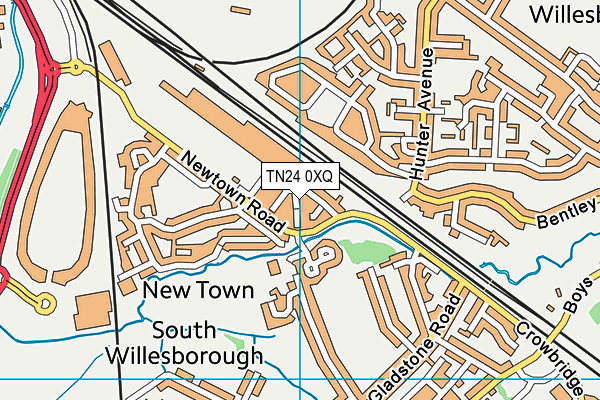 TN24 0XQ map - OS VectorMap District (Ordnance Survey) TN24 0XQ map - OS VectorMap District (Ordnance Survey)