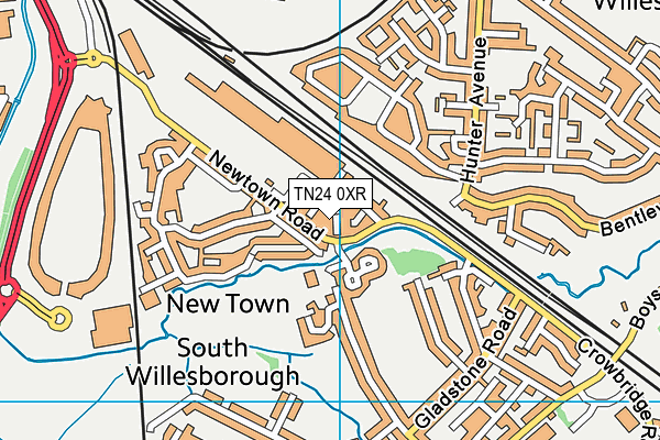 TN24 0XR map - OS VectorMap District (Ordnance Survey) TN24 0XR map - OS VectorMap District (Ordnance Survey)