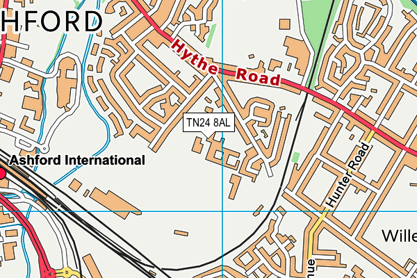 TN24 8AL map - OS VectorMap District (Ordnance Survey) TN24 8AL map - OS VectorMap District (Ordnance Survey)