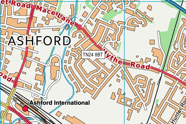 TN24 8BT map - OS VectorMap District (Ordnance Survey) TN24 8BT map - OS VectorMap District (Ordnance Survey)