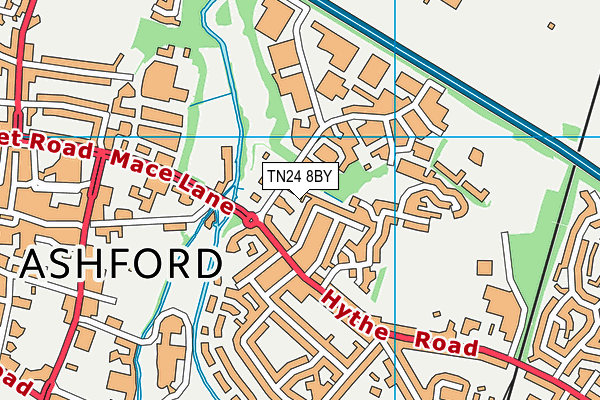TN24 8BY map - OS VectorMap District (Ordnance Survey) TN24 8BY map - OS VectorMap District (Ordnance Survey)