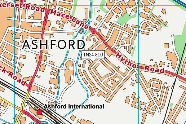 TN24 8DJ map - OS VectorMap District (Ordnance Survey) TN24 8DJ map - OS VectorMap District (Ordnance Survey)