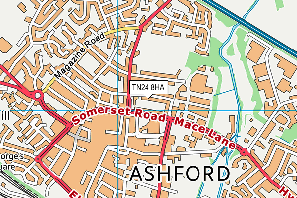 TN24 8HA map - OS VectorMap District (Ordnance Survey) TN24 8HA map - OS VectorMap District (Ordnance Survey)