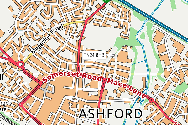 TN24 8HB map - OS VectorMap District (Ordnance Survey) TN24 8HB map - OS VectorMap District (Ordnance Survey)