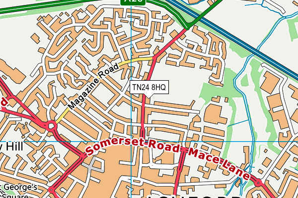 TN24 8HQ map - OS VectorMap District (Ordnance Survey) TN24 8HQ map - OS VectorMap District (Ordnance Survey)