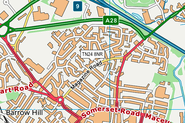 TN24 8NR map - OS VectorMap District (Ordnance Survey) TN24 8NR map - OS VectorMap District (Ordnance Survey)