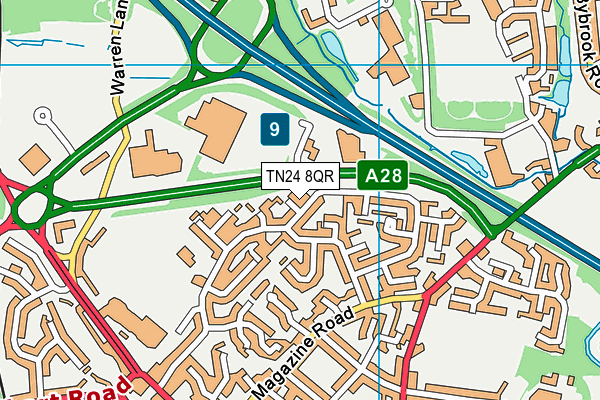 TN24 8QR map - OS VectorMap District (Ordnance Survey) TN24 8QR map - OS VectorMap District (Ordnance Survey)
