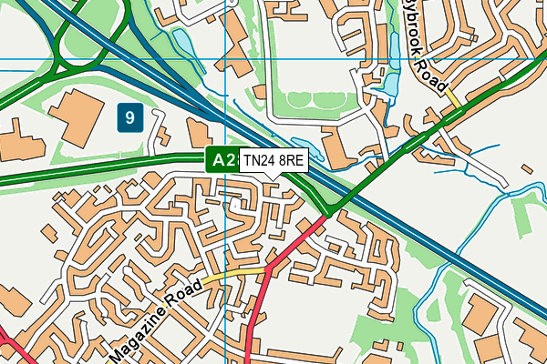 TN24 8RE map - OS VectorMap District (Ordnance Survey) TN24 8RE map - OS VectorMap District (Ordnance Survey)