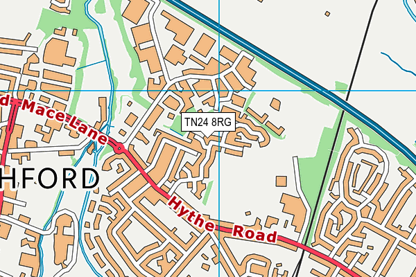 TN24 8RG map - OS VectorMap District (Ordnance Survey) TN24 8RG map - OS VectorMap District (Ordnance Survey)