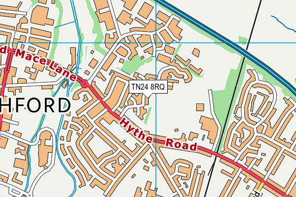 TN24 8RQ map - OS VectorMap District (Ordnance Survey) TN24 8RQ map - OS VectorMap District (Ordnance Survey)