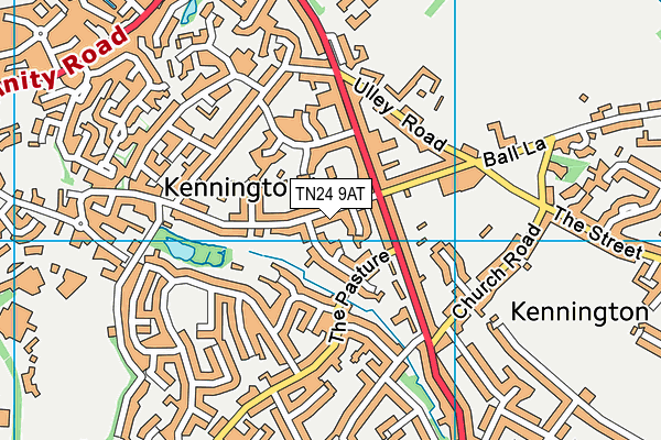 TN24 9AT map - OS VectorMap District (Ordnance Survey) TN24 9AT map - OS VectorMap District (Ordnance Survey)
