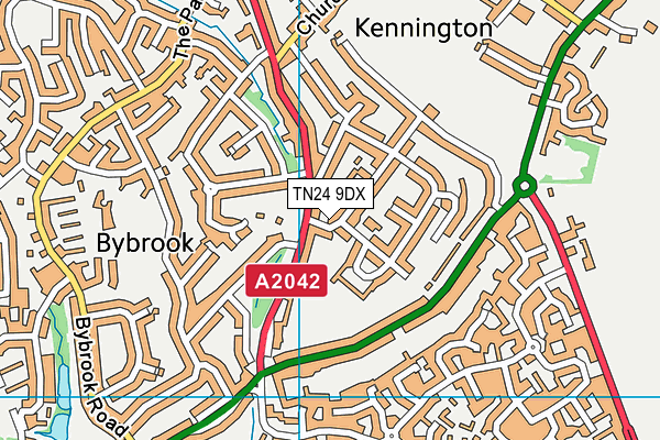 TN24 9DX map - OS VectorMap District (Ordnance Survey) TN24 9DX map - OS VectorMap District (Ordnance Survey)