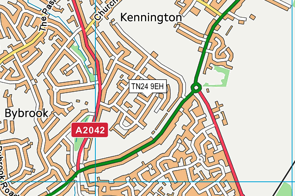 TN24 9EH map - OS VectorMap District (Ordnance Survey) TN24 9EH map - OS VectorMap District (Ordnance Survey)