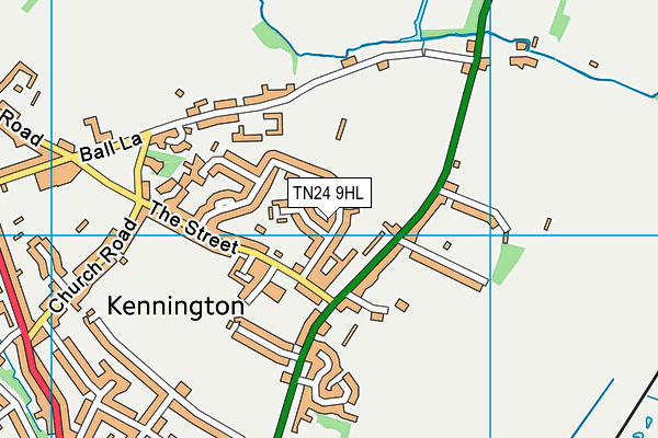 TN24 9HL map - OS VectorMap District (Ordnance Survey) TN24 9HL map - OS VectorMap District (Ordnance Survey)