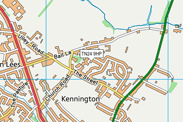 TN24 9HP map - OS VectorMap District (Ordnance Survey) TN24 9HP map - OS VectorMap District (Ordnance Survey)